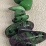 Ruby Zoisite Necklace (Size - 20) in Rhodium Pure Yellow Brass 300.00 ct. Image 8