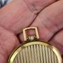 Vintage Mechanical Wind up Pocket Watch Gold Plated 1960s Image 4