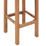 Bar Stools 2 pcs Solid Teak Wood Image 4