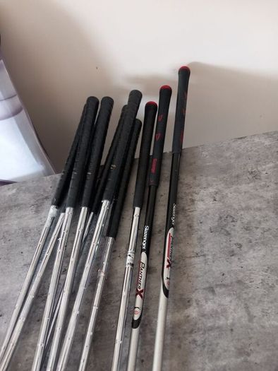 slazenger golf clubs and bag.  Right handed clubs