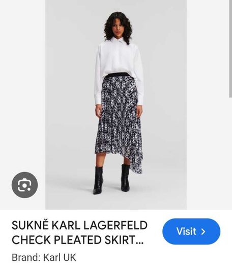 Karl Lagerfeld Camo Pleated Skirt Sz 38 (fit 10-12uk) - Bnwot - Rrp 495