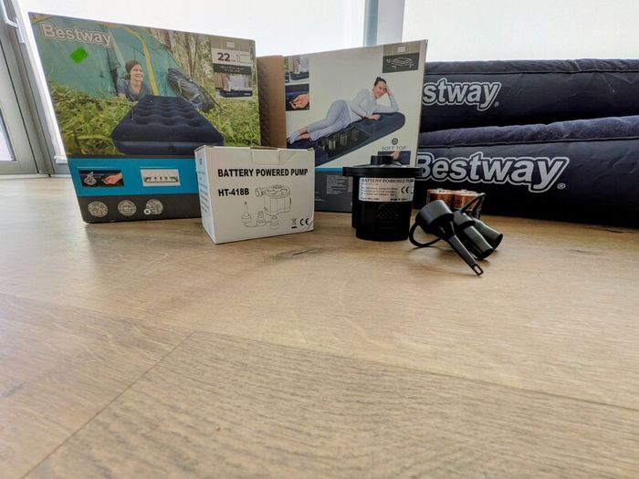 Bestway Single Airbed, Inflatable Mattress, Camping Mattress