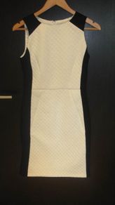 Coast ladies dress cream an black ocassion/party dress size 8