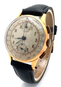 Reduced to go Today!!!18 Carats Gold Swiss Movement Chronograph Gents Watch