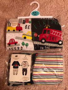 Brand new baby boys pyjamas, x2,  6-9 months