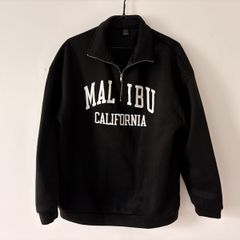 Shein Black Malibu quarter zip sweater Size 38