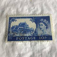 Old Queen Elizabeth II stamp