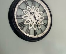 Black and cream clock