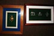 Framed Military Cap Badges