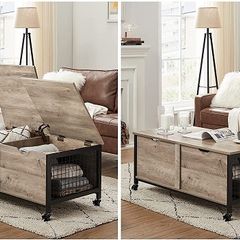 New Industrial Greige Coffee Table - FREE P&P