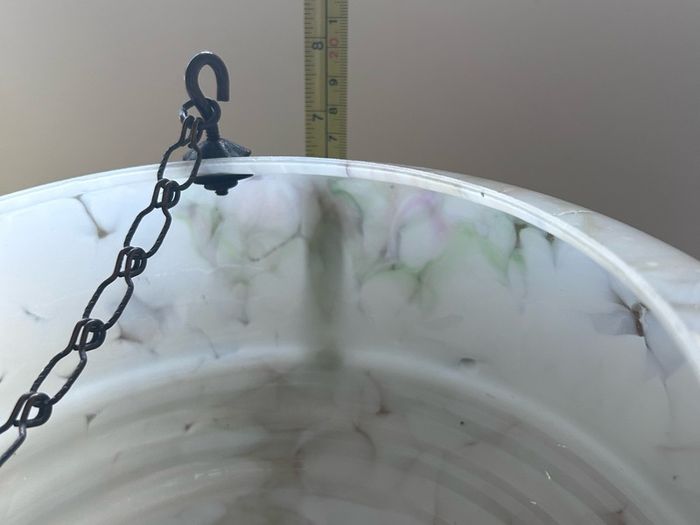 Vintage Art Deco glass ceiling light shade