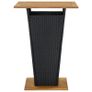 3 Piece Garden Bar Set Black Image 3