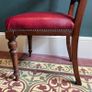 Six oak dining chairs set Victorian antique Image 7