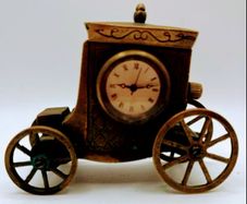 Antique bronze clock