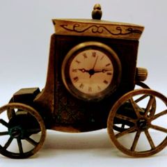 Antique bronze clock