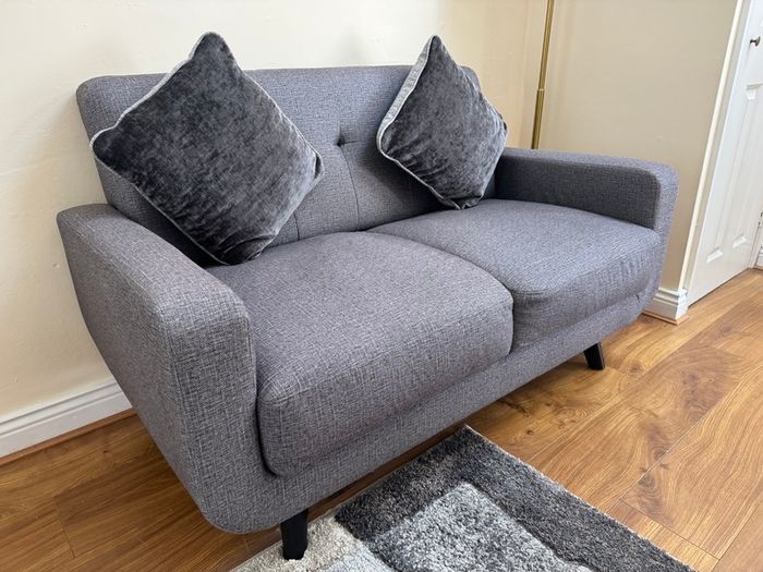 2-Seater Light Grey Sofa