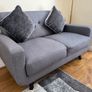 2-Seater Light Grey Sofa Image 2