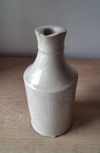 Vintage stoneware ink bottle