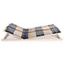 Slatted Bed Bases 2 pcs with 42 Slats 7 Zones 90x200 cm Image 3