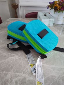 Blue green swimming float belt