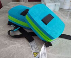 Blue green swimming float belt