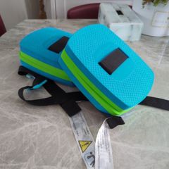 Blue green swimming float belt
