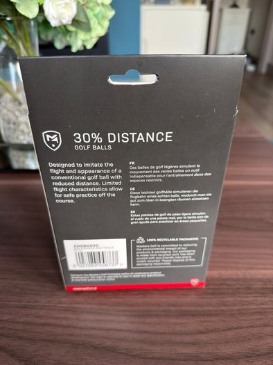 Masters Practice Golf Balls - 30% Less Distance