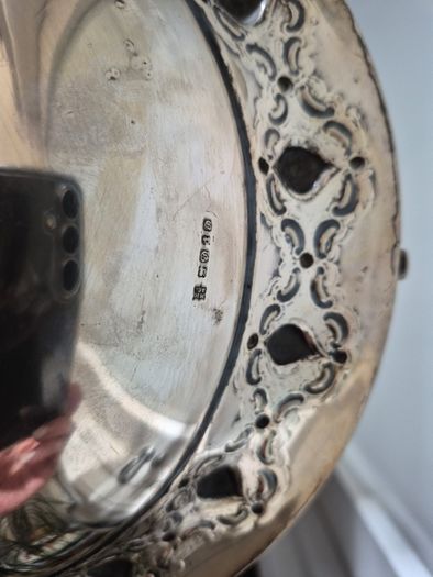 Beautiful Silver dish with handle