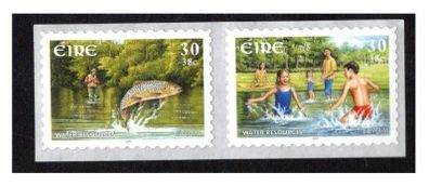 2001 Ireland Europa Self-Adhesive Water Resources Commemorative Stamps Mint Never Hinged (MNH)