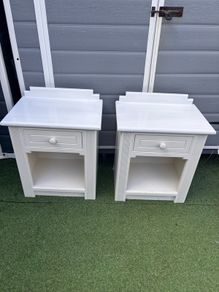 White lockers pair