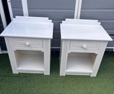 White lockers pair