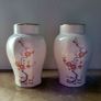 Vintage pair of "Oriental Prunus" by Arklow vases Image 2