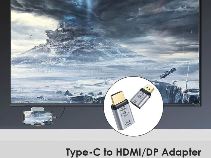 USB-C Thunderbolt 3 (Female) to HDMI (Male) 4K@60Hz Aluminum Alloy Adapter (Brand New/Warranty)