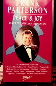 Frank Patterson. Peace And Joy. VHS.