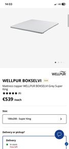 JYSK Wellpur Bokselvi Mattress Topper