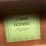 Yamah FGX 800c electro acoustic guitar Image 5