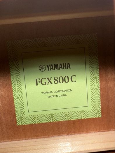Yamah FGX 800c electro acoustic guitar