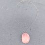 Polished Rose Quartz and Sterling Silver chain set Image 8