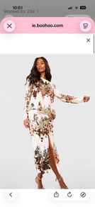 Tonal Sequin Split Side Midaxi Skirt