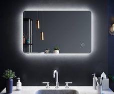 NEW SALE | 800 x 500mm Backlit LED Illuminated Bathroom Mirror with Light Sensor + Demister