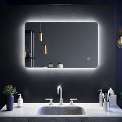 NEW SALE | 800 x 500mm Backlit LED Illuminated Bathroom Mirror with Light Sensor + Demister