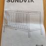 Ikea Cot (Sundvik) with mattress (Jattettrot) 70x140 cm Image 5
