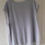 Sheer V Neck Grey Top Image 3