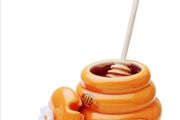 Ceramic Bee Hive Honey Pot