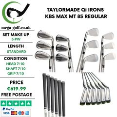Taylormade Qi Irons / 5-Pw / KBS Max MT 85 Regular
