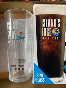 islands edge stout pint Glass beer