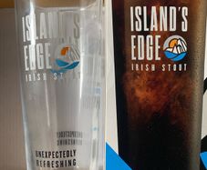 islands edge stout pint Glass beer