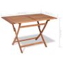 vidaXL 5 Piece Garden Dining Set Solid Teak Wood Image 7