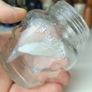 498 - Set of 2 Vintage Clear Glass Screw Cork Top Collectible Decorative BrylCreem Jars Image 2