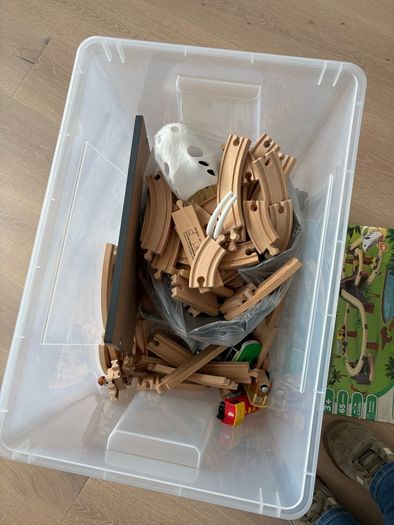 Wooden train set 3 sets